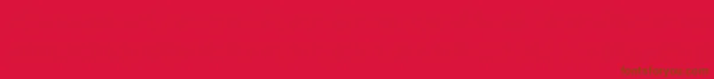 Police BackToHeavyCoatFatGroundPoint – polices brunes sur fond rouge