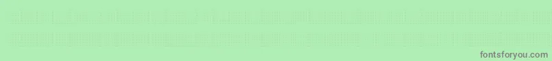 Fonte BackToHeavyCoatFatGroundPoint – fontes cinzas em um fundo verde