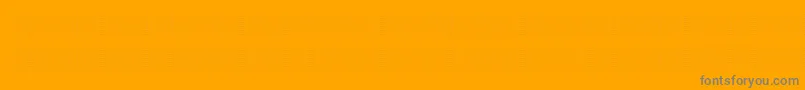 フォントBackToHeavyCoatFatGroundPoint – オレンジの背景に灰色の文字