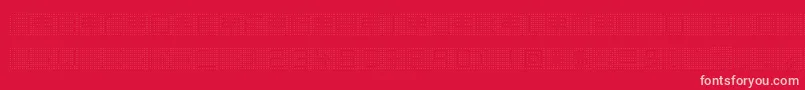 BackToHeavyCoatFatGroundPoint Font – Pink Fonts on Red Background