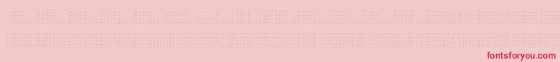 BackToHeavyCoatFatGroundPoint-Schriftart – Rote Schriften auf rosa Hintergrund