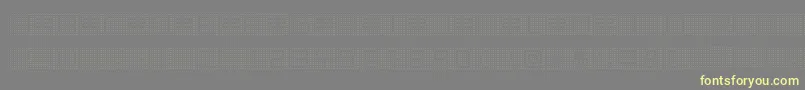 BackToHeavyCoatFatGroundPoint Font – Yellow Fonts on Gray Background