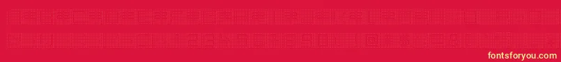 BackToHeavyCoatFatGroundPoint Font – Yellow Fonts on Red Background