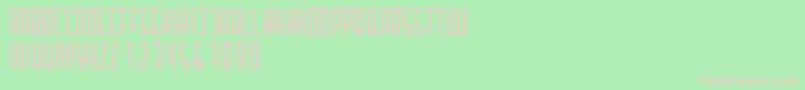 HenzyRegular Font – Pink Fonts on Green Background