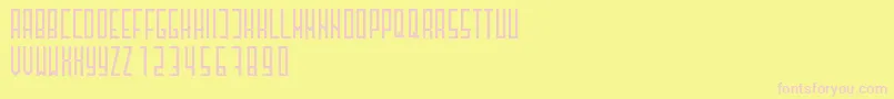 HenzyRegular Font – Pink Fonts on Yellow Background