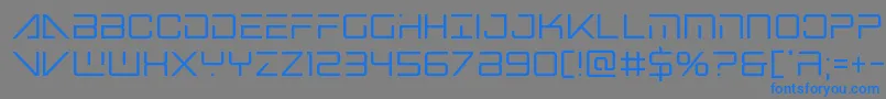 Bansheepilotcond Font – Blue Fonts on Gray Background