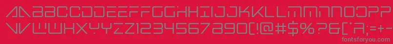 Bansheepilotcond Font – Gray Fonts on Red Background
