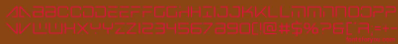 Bansheepilotcond Font – Red Fonts on Brown Background