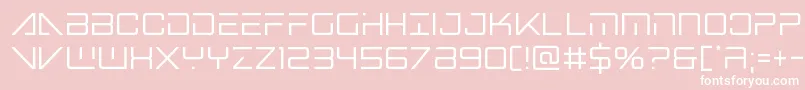 Bansheepilotcond Font – White Fonts on Pink Background