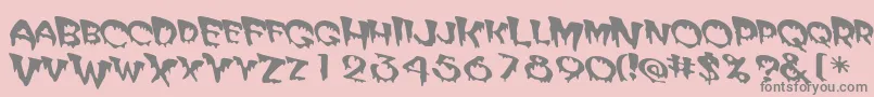fuente Matteroffact – Fuentes Grises Sobre Fondo Rosa