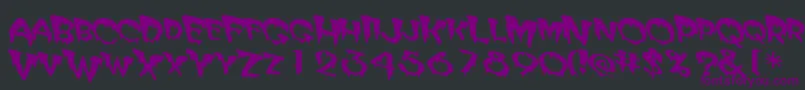 Matteroffact Font – Purple Fonts on Black Background