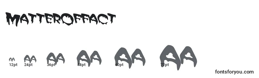 Matteroffact Font Sizes