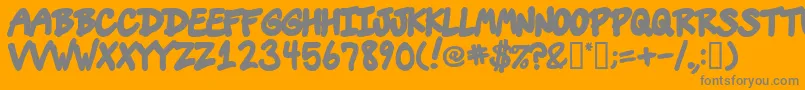 フォントVins – オレンジの背景に灰色の文字