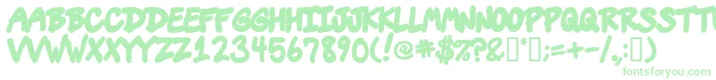 Шрифт Vins – зелёные шрифты на белом фоне