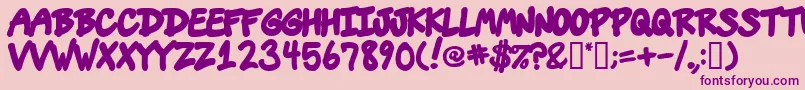 Шрифт Vins – фиолетовые шрифты на розовом фоне