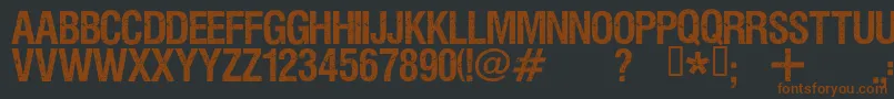 Fonte Viper ffy – fontes marrons em um fundo preto