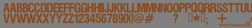 Viper ffy Font – Brown Fonts on Gray Background