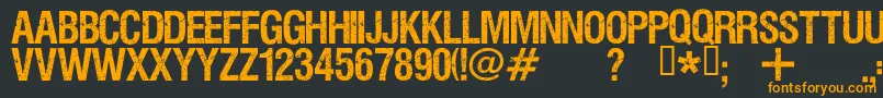 Viper ffy Font – Orange Fonts on Black Background