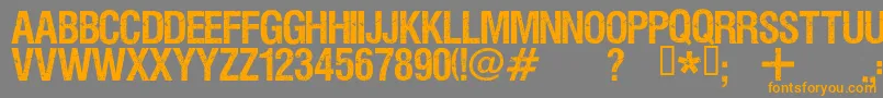 Viper ffy Font – Orange Fonts on Gray Background