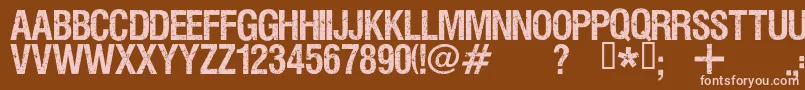 Viper ffy Font – Pink Fonts on Brown Background