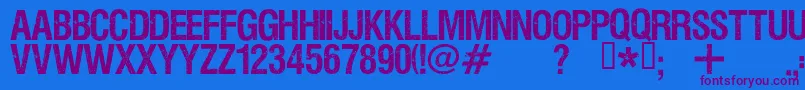 Viper ffy Font – Purple Fonts on Blue Background