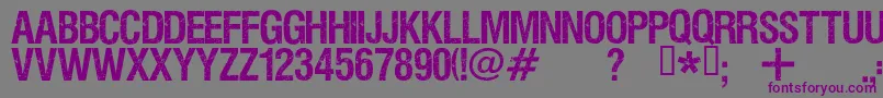 Viper ffy Font – Purple Fonts on Gray Background
