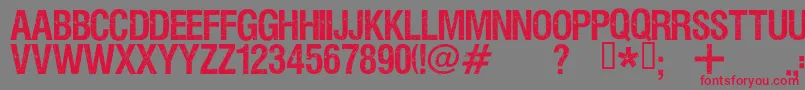 Viper ffy Font – Red Fonts on Gray Background