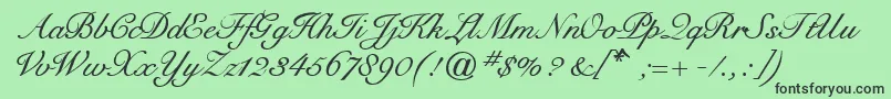 StavangerRegular Font – Black Fonts on Green Background