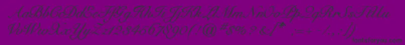 StavangerRegular-Schriftart – Schwarze Schriften auf violettem Hintergrund