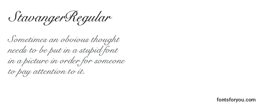 StavangerRegular Font