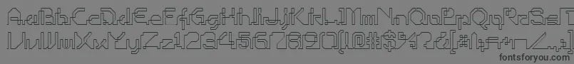 Шрифт Ohiop – чёрные шрифты на сером фоне