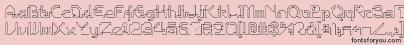 Ohiop Font – Black Fonts on Pink Background