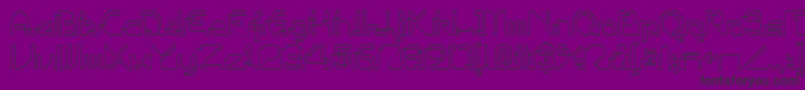 Шрифт Ohiop – чёрные шрифты на фиолетовом фоне