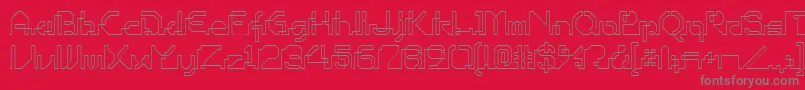Шрифт Ohiop – серые шрифты на красном фоне