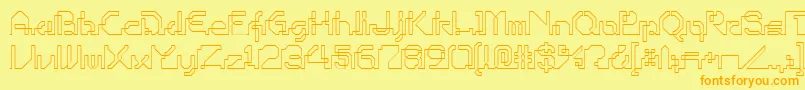 Ohiop Font – Orange Fonts on Yellow Background
