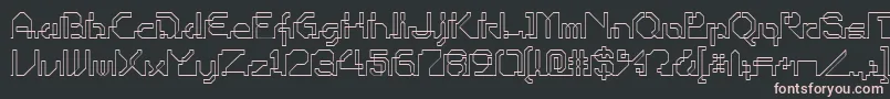 Шрифт Ohiop – розовые шрифты на чёрном фоне