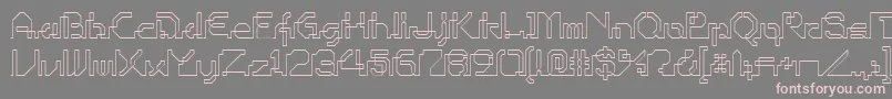 Шрифт Ohiop – розовые шрифты на сером фоне