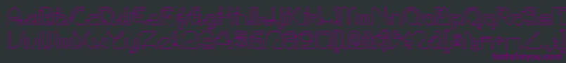 Шрифт Ohiop – фиолетовые шрифты на чёрном фоне