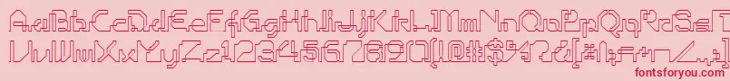 Ohiop Font – Red Fonts on Pink Background