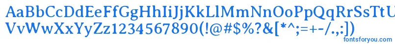 フォントAveriaseriflibreRegular – 白い背景に青い文字
