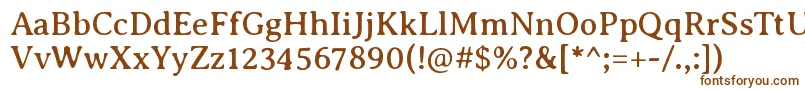 AveriaseriflibreRegular Font – Brown Fonts on White Background