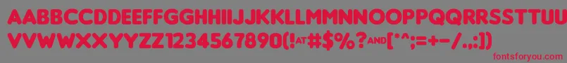Insanibu Font – Red Fonts on Gray Background