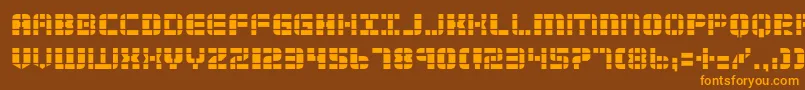 2tech2 Font – Orange Fonts on Brown Background