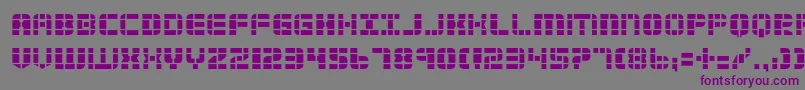 2tech2 Font – Purple Fonts on Gray Background