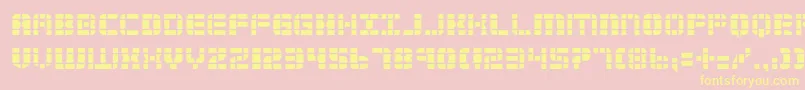 2tech2 Font – Yellow Fonts on Pink Background