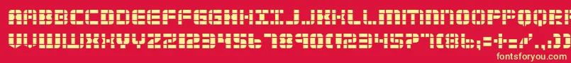 2tech2 Font – Yellow Fonts on Red Background