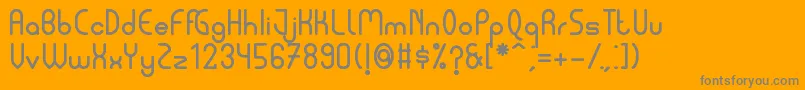 Pycuaf Font – Gray Fonts on Orange Background