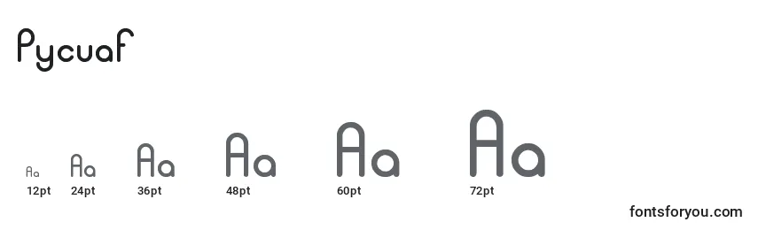 Pycuaf Font Sizes