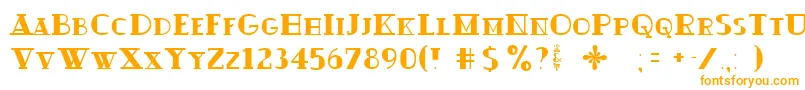 Ouijadork Font – Orange Fonts on White Background