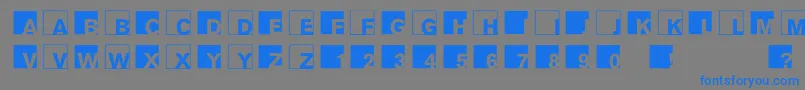 AbclogosxyzBold Font – Blue Fonts on Gray Background